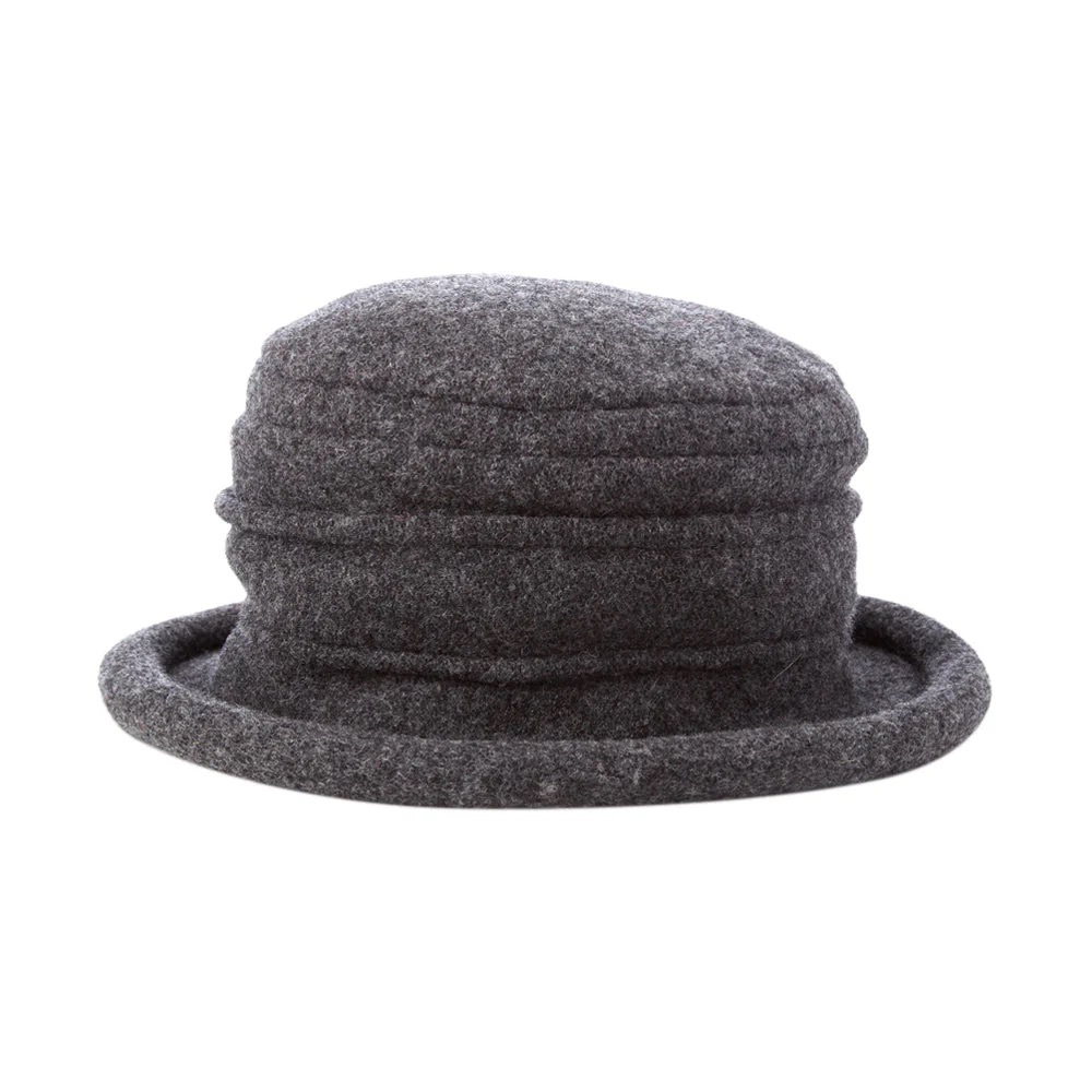 Scala Women's Packable Boiled Wool Cloche hat
